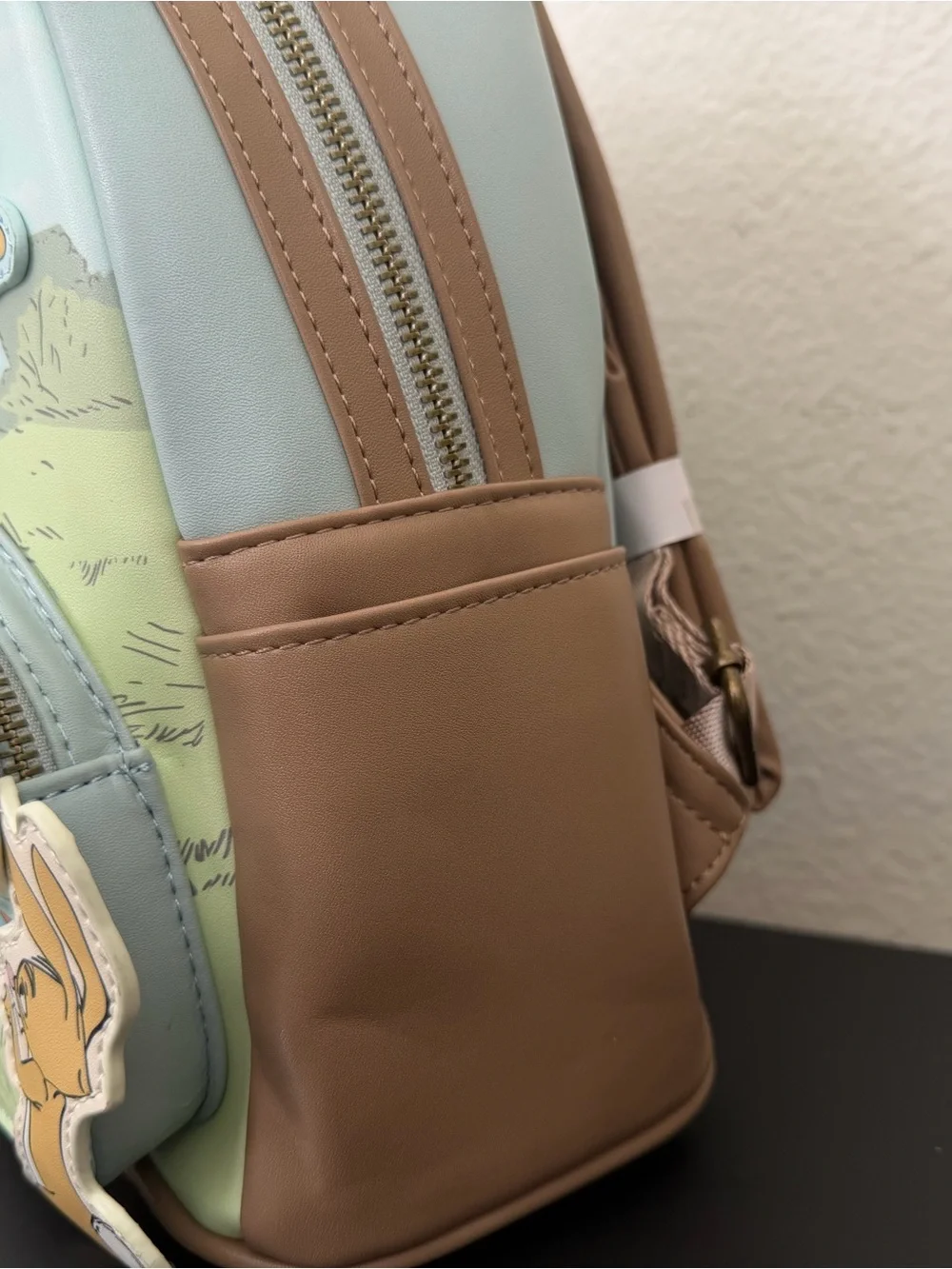 Loungefly Kids Pastel Blue Winnie the Pooh Patch Backpack